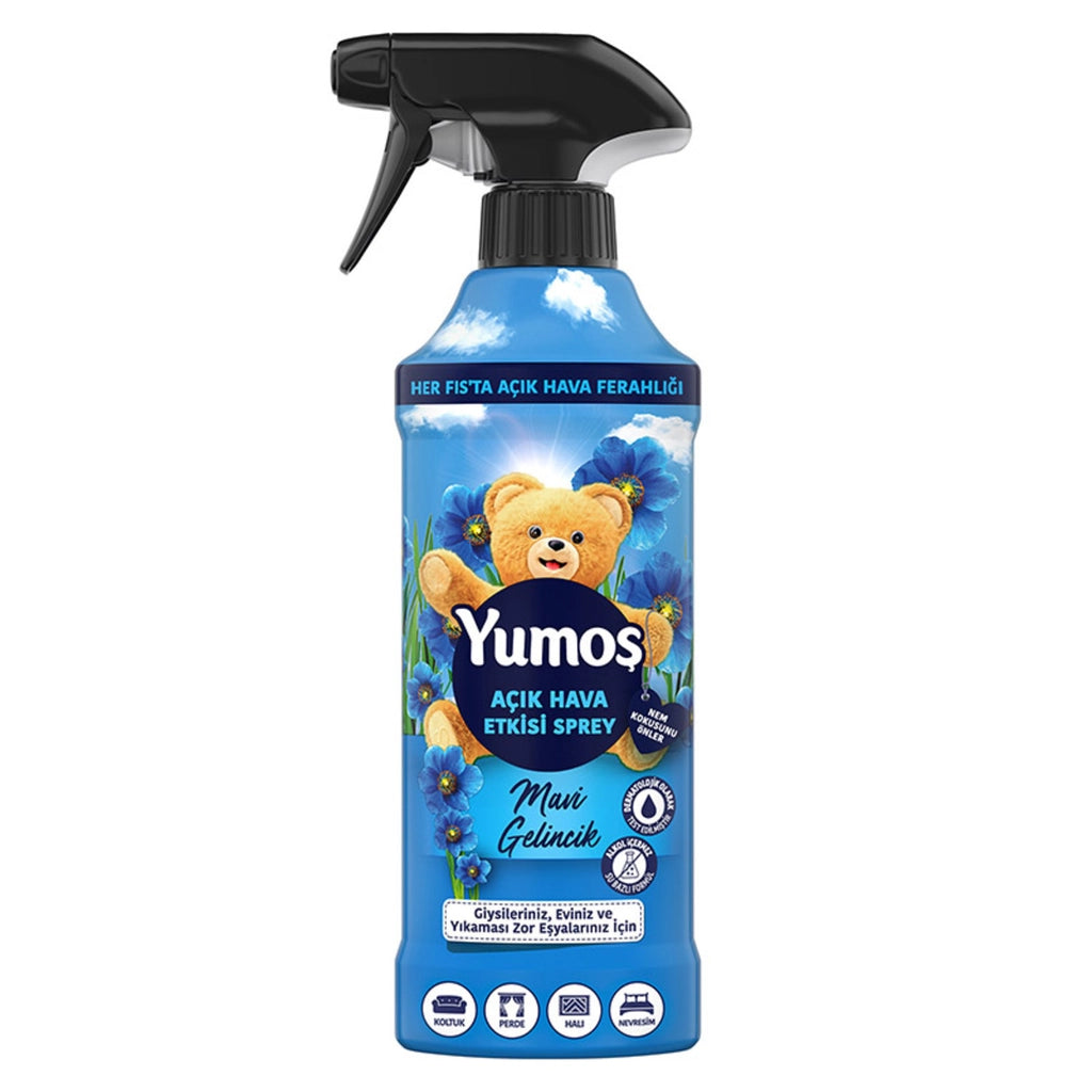 Yumoş Outdoor Effect Spray Clothing Spray for Hard-to-Wash Items Blue Poppy 430 ml