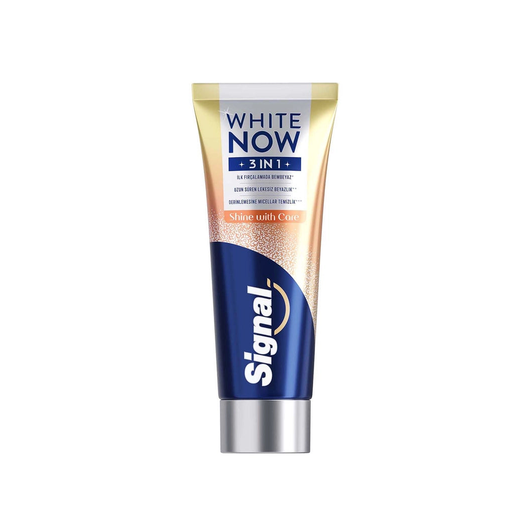 Signal White Now 3 in 1 Strengthened Tooth Enamel Shine with Care Toothpaste 75 ml