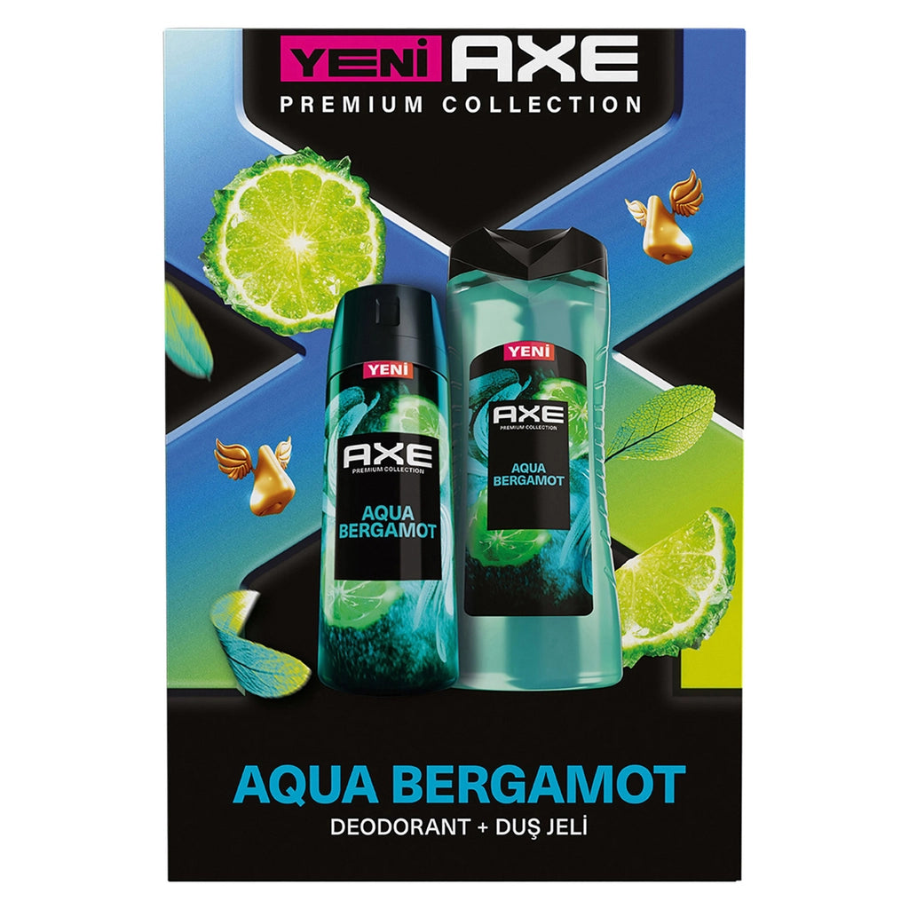 Axe Aqua Bergamot 3 in 1 Shower Gel 300 ml + Men&