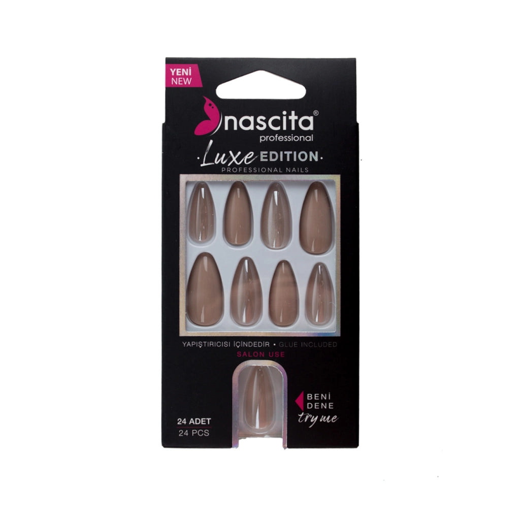 Nascita Luxe Edition Almond Rosewood False Nails S277 Pack of 24