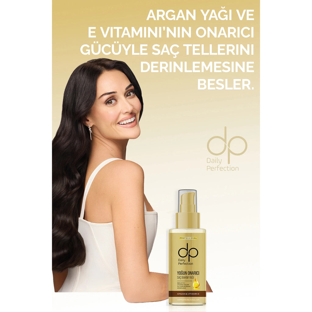 Dp Daily Perfection Intensive Repair Hair Care Oil with Argan Oil and Vitamin E 100 ml