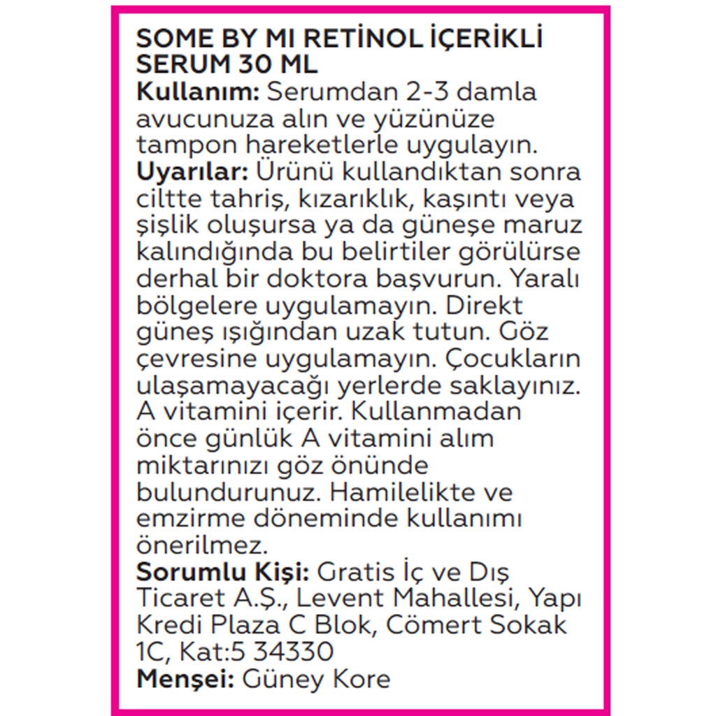Some By Mi Face Serum with Retinol 30 ml