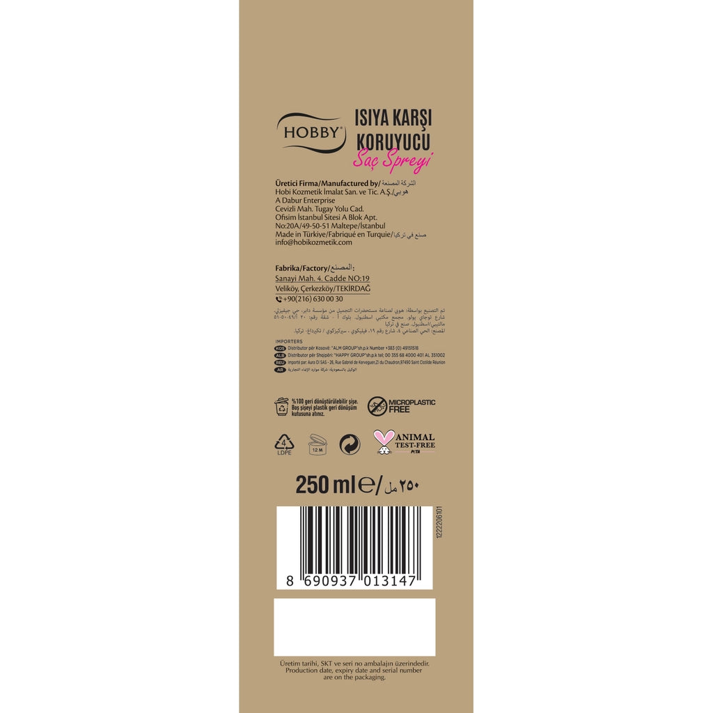 Hobby Heat Protective Hair Spray 250 ml