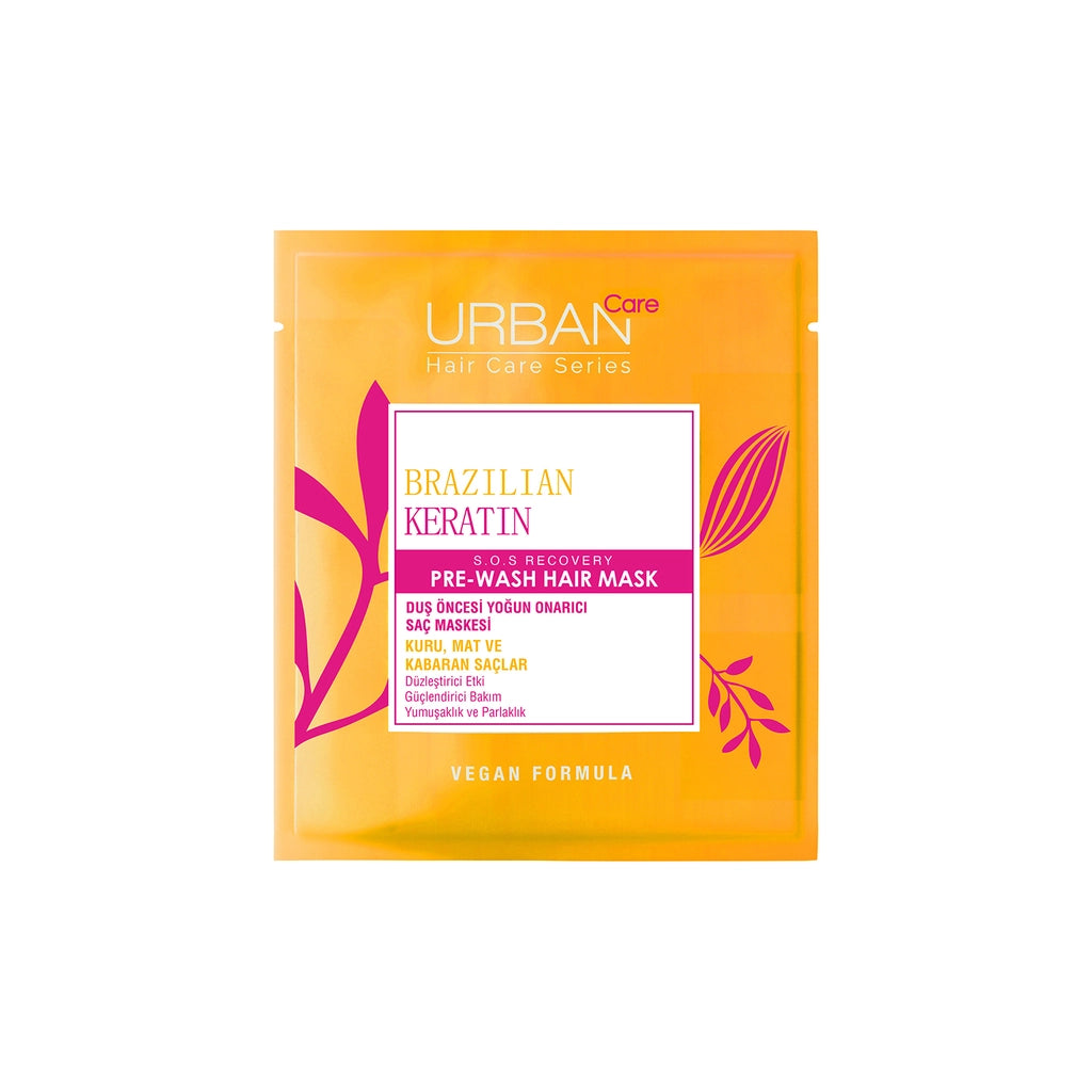 Urban Care Brazilian Keratin Straightening Effect Pre-Shower Hair Care Mask 50 ml