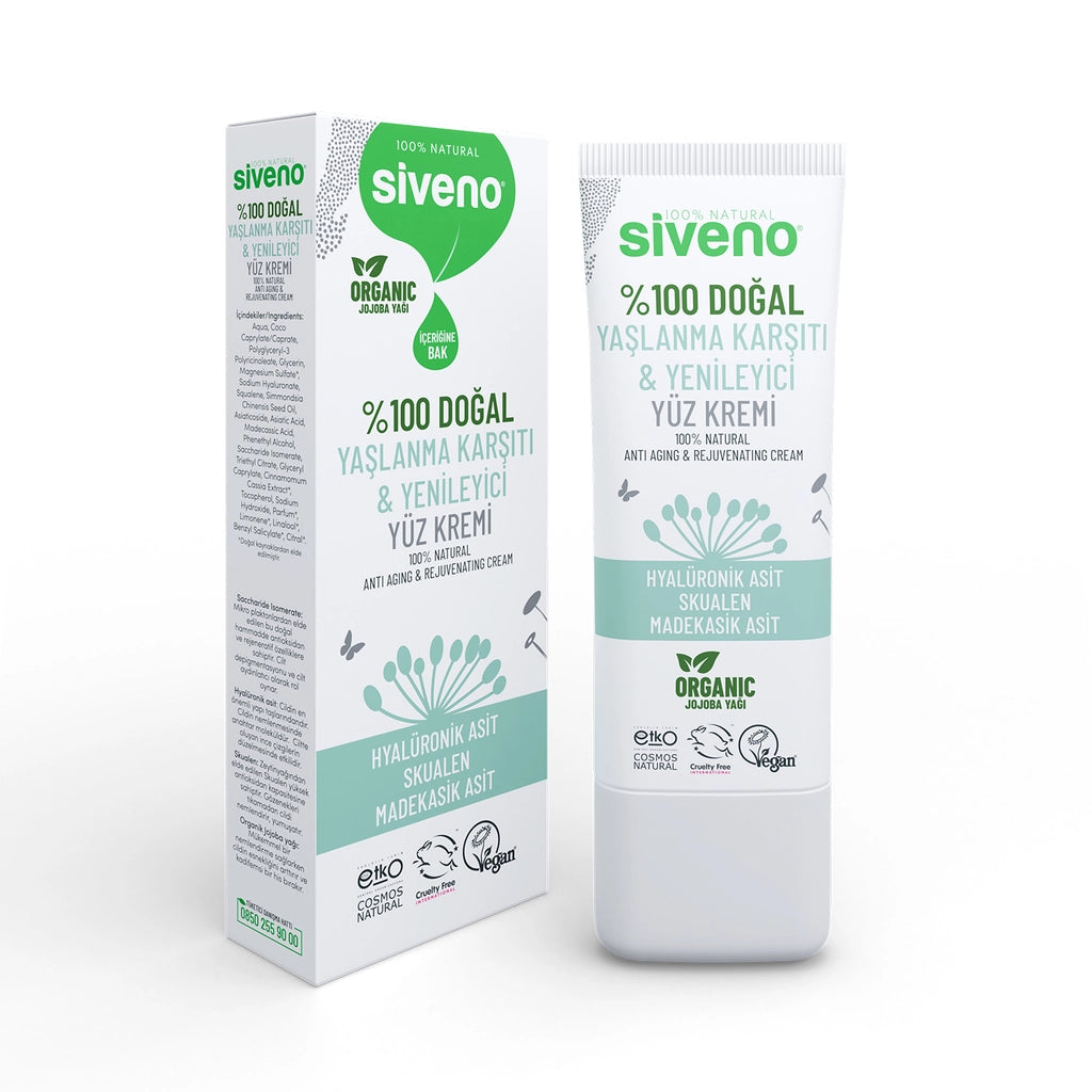 Siveno 100% Natural Anti-Aging & Regenerating Face Cream 30 ml