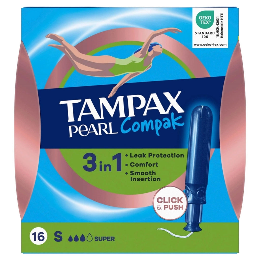 Tampax Pearl Compak Tampon Super 16 Pack