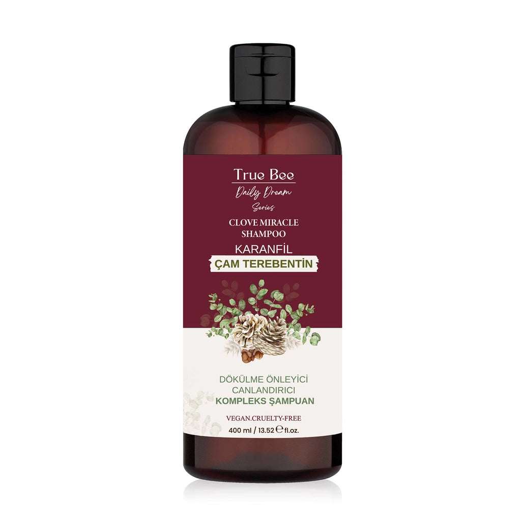 True Bee Clove Pine Turpentine & Clove Anti-Hair & Strengthening Shampoo 400 ml