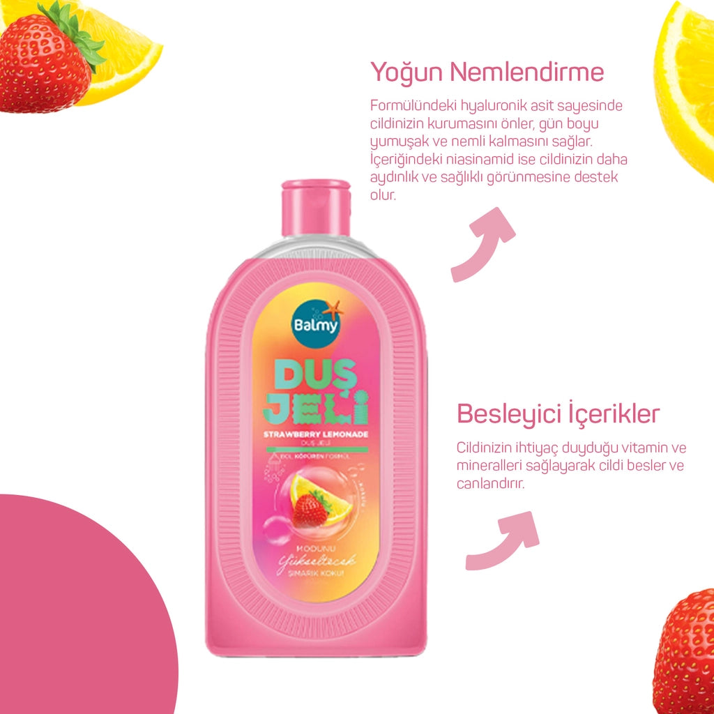 Balmy Shower Gel Strawberry Lemonade 450 ml