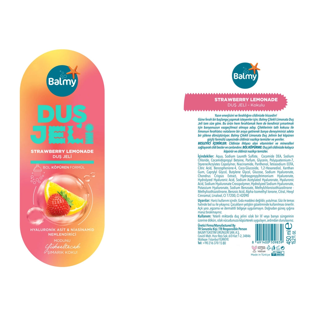 Balmy Shower Gel Strawberry Lemonade 450 ml