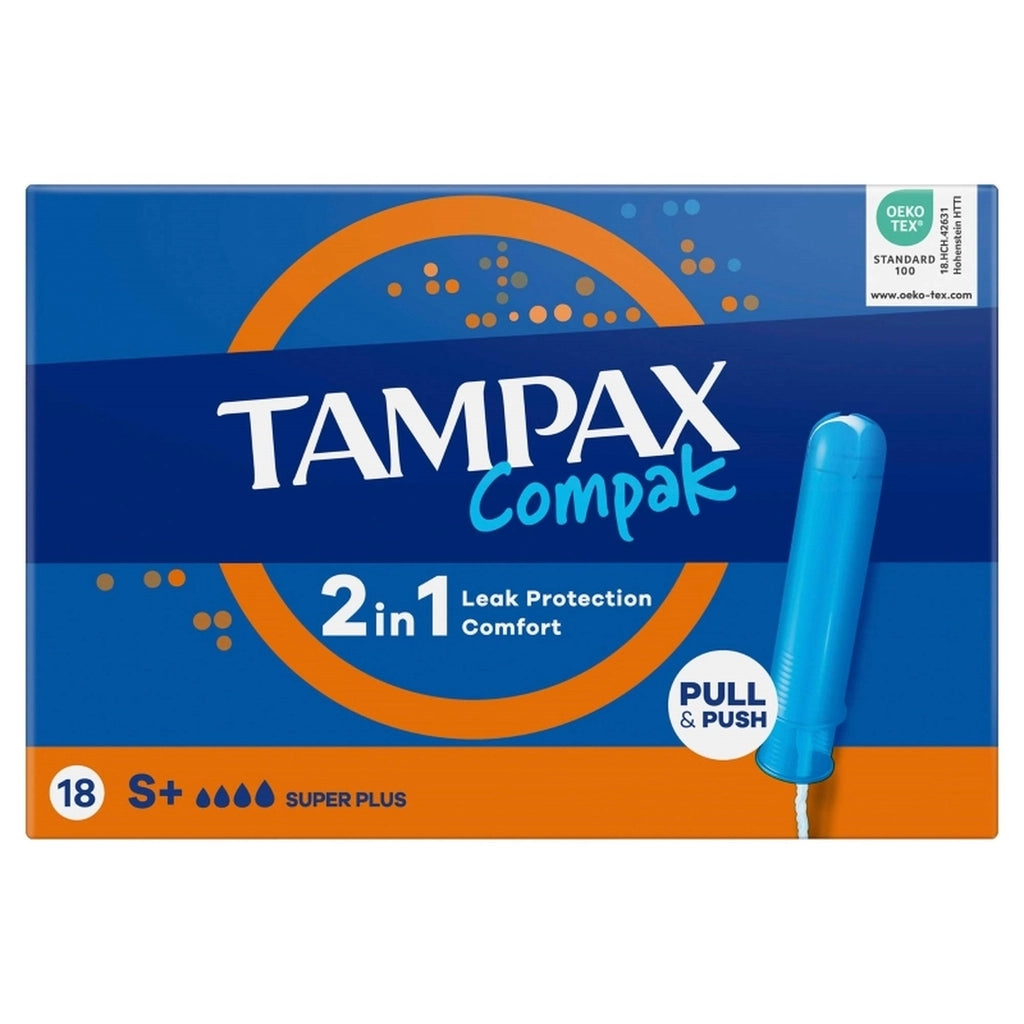 Tampax Compak Tampon Super+ 18pcs