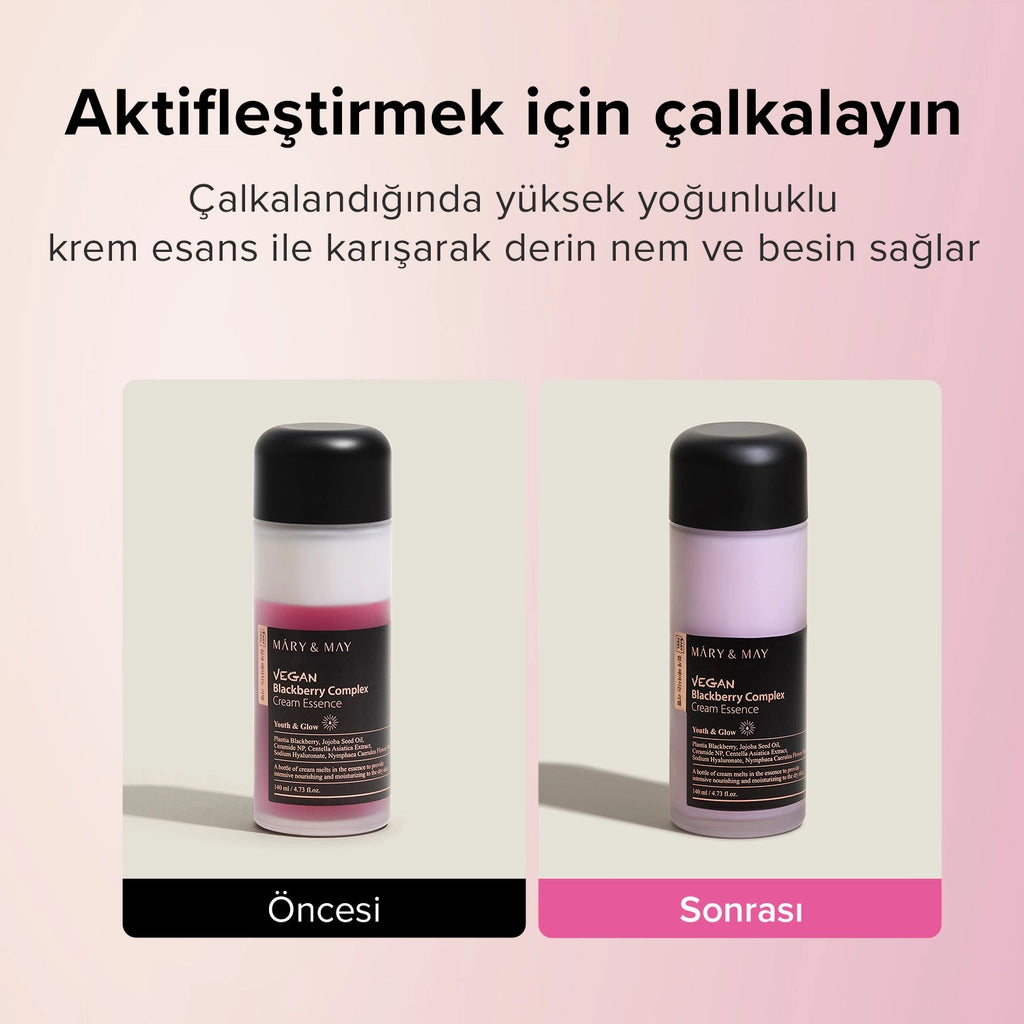 Mary & May Dual Phase Thick Consistency Face Cream Essence Containing Blackberry Complex Extract 140 ml