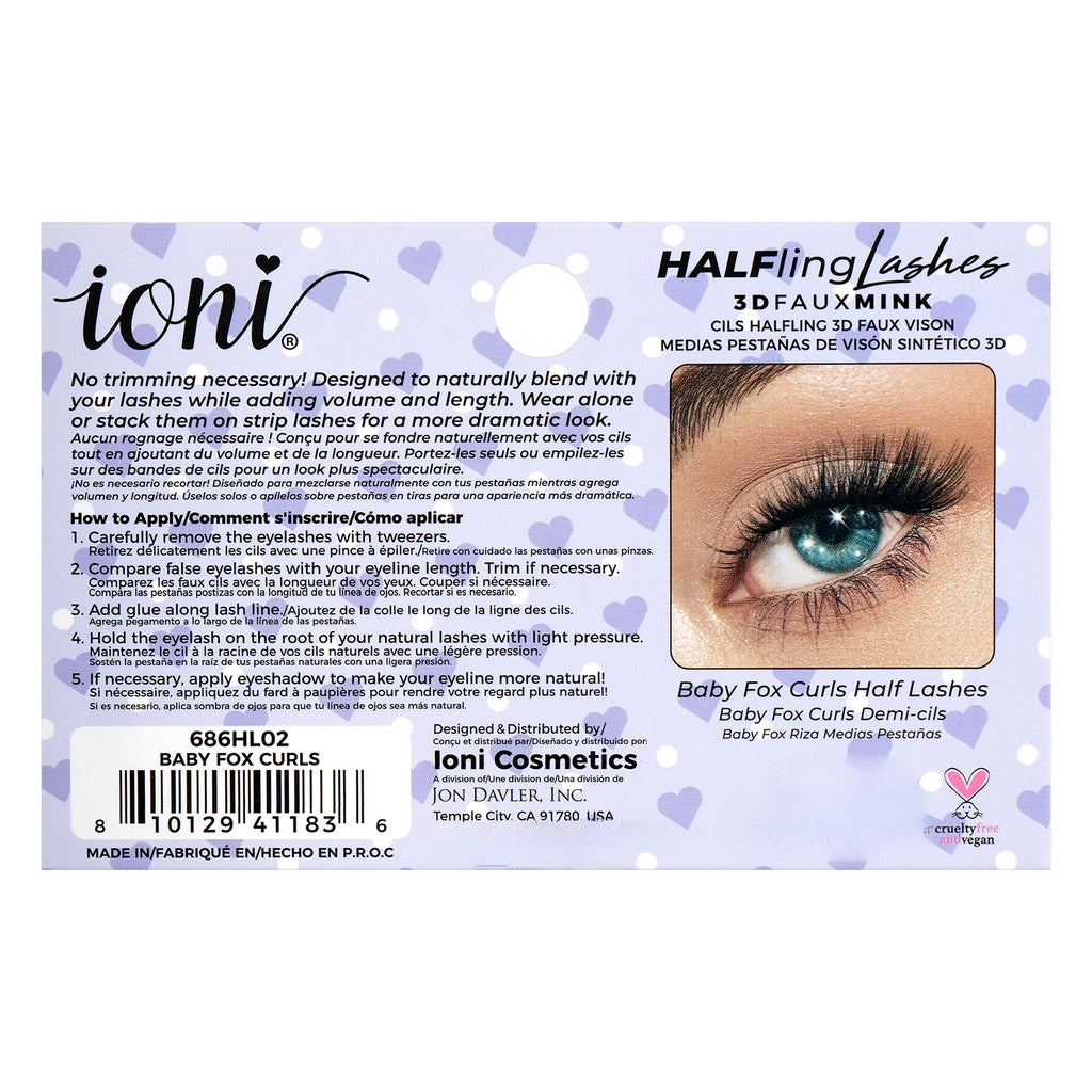 IONI Extra Full Half False Eyelashes
