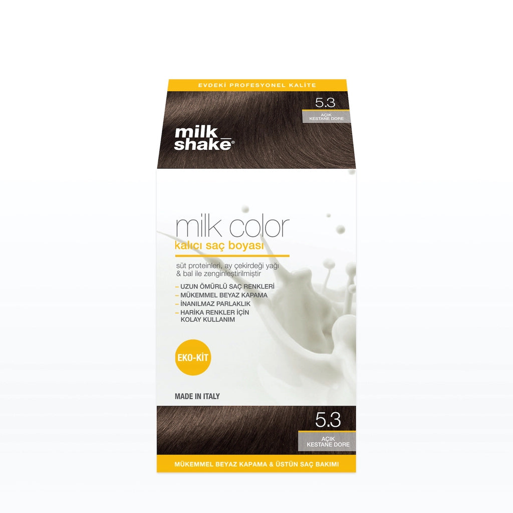 milk_shake Milk Color Eco Permanent Hair Dye Set 5.3 Light Chestnut Gold