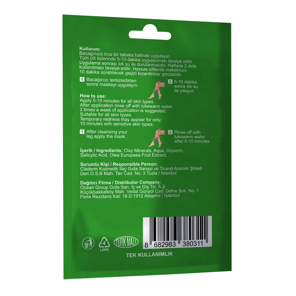 Claderm Clay Olive Leg Mask 30 ml