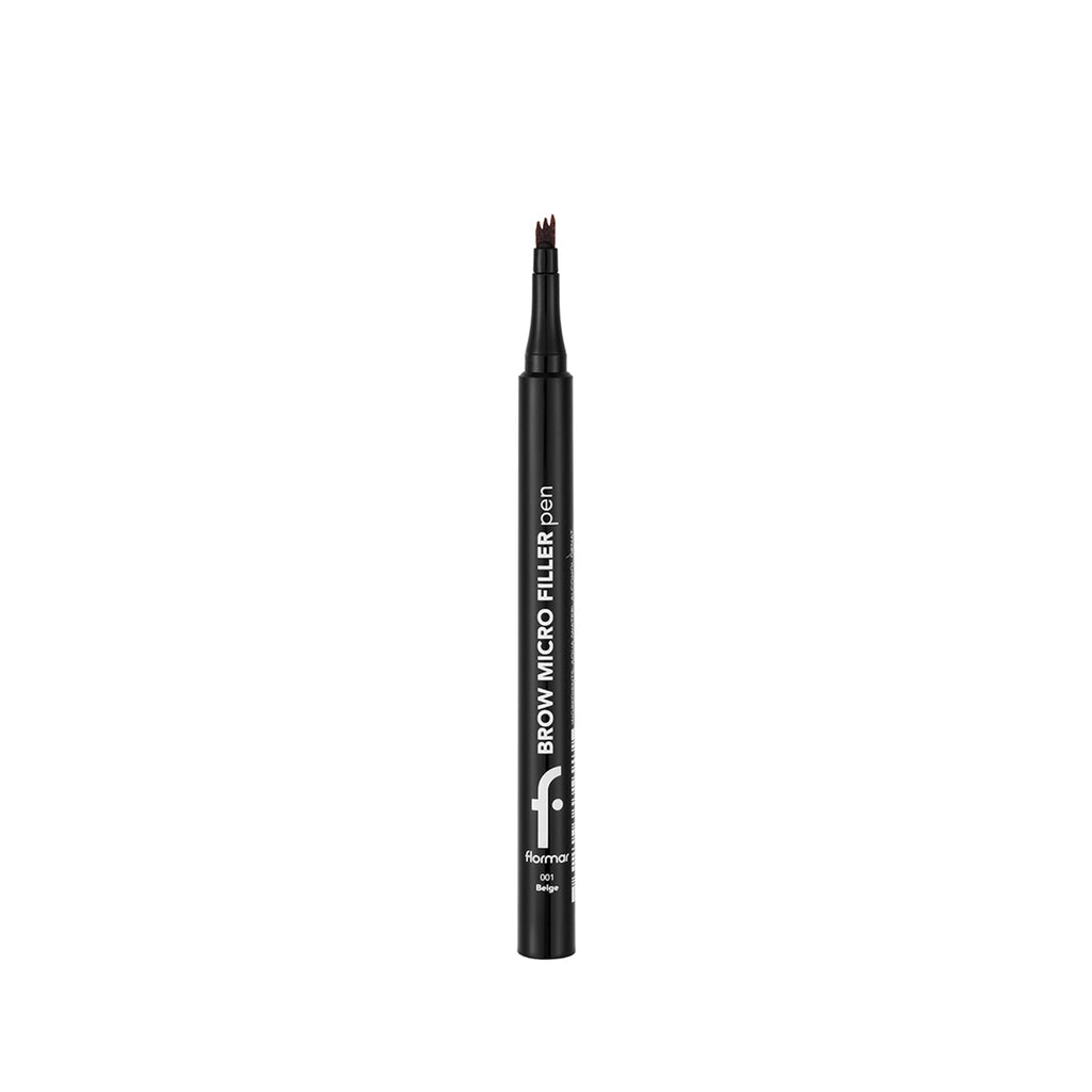 Flormar Brow Micro Filler Comb Tip Natural Finish Eyebrow Pencil 02 Light Brown