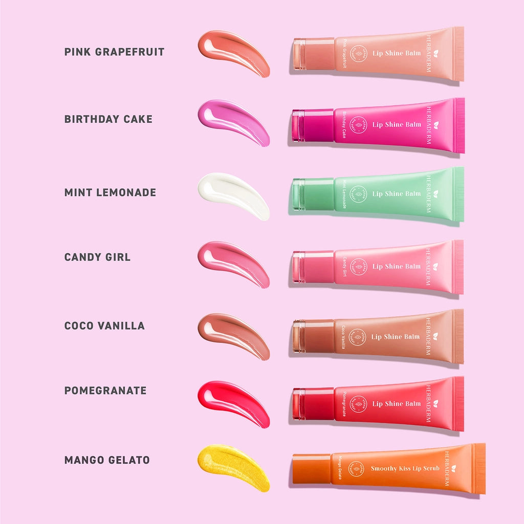 Herbaderm Glossy Lip Balm Lemonade Flavored 10 ml (With Keychain Gift)