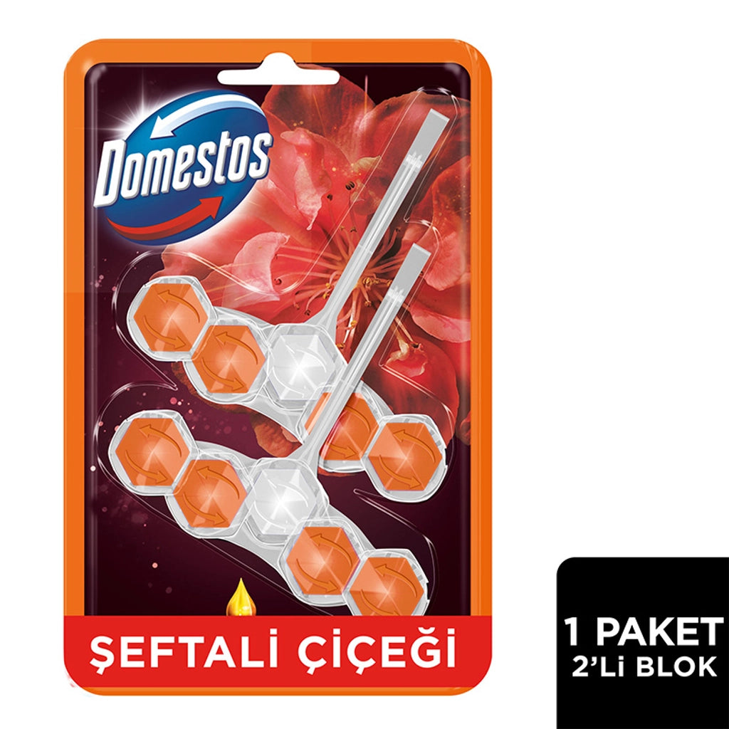 Domestos WC Block Peach Blossom 2 x 50 gr