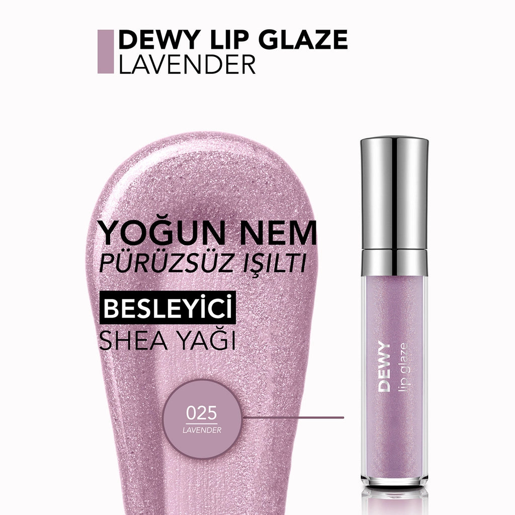 Flormar Dewy Lip Glaze Lip Gloss 025 Lavender