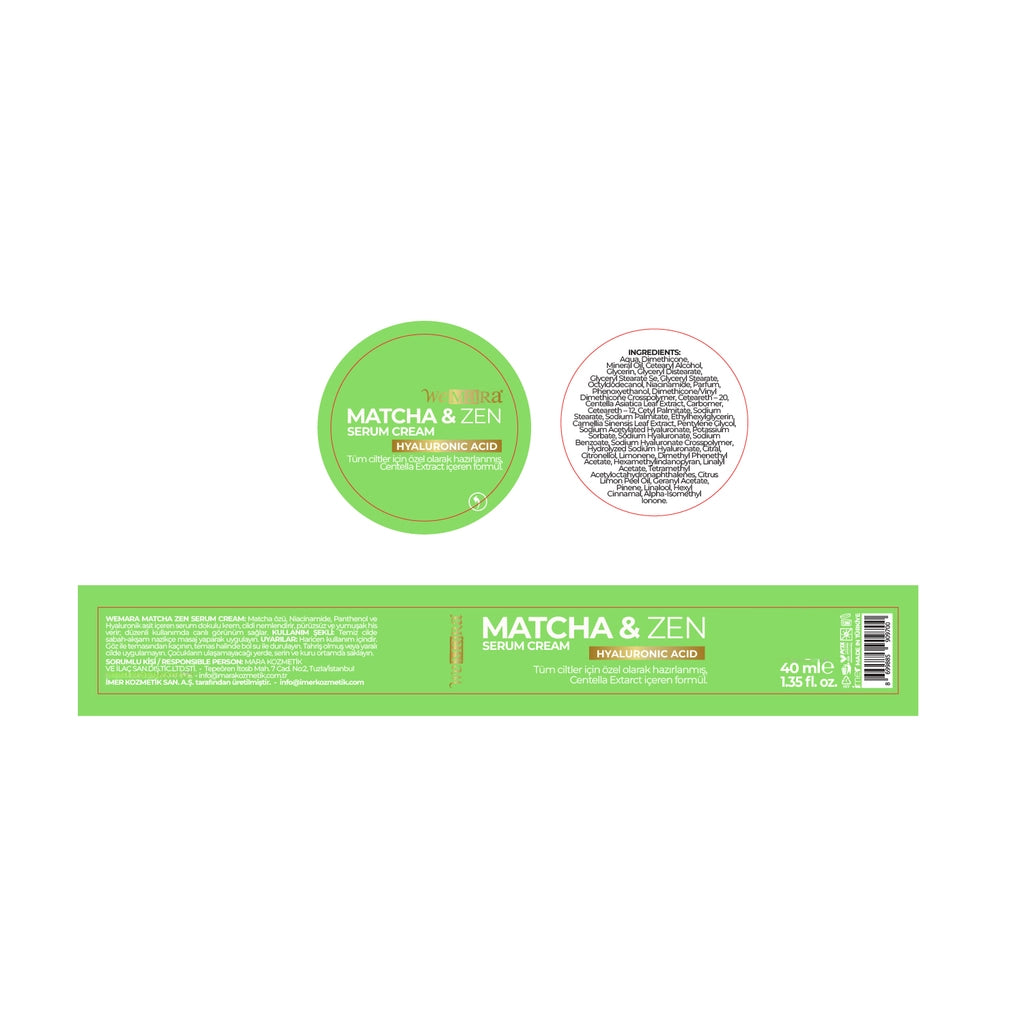 WeMara Matcha & Zen Serum Textured Cream 40 ml