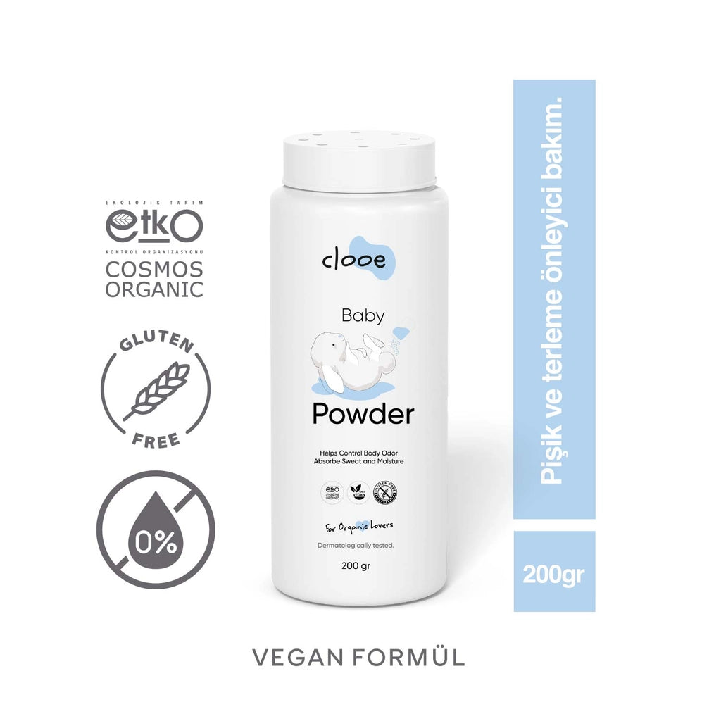 Clooe Organic Baby Powder 200 gr