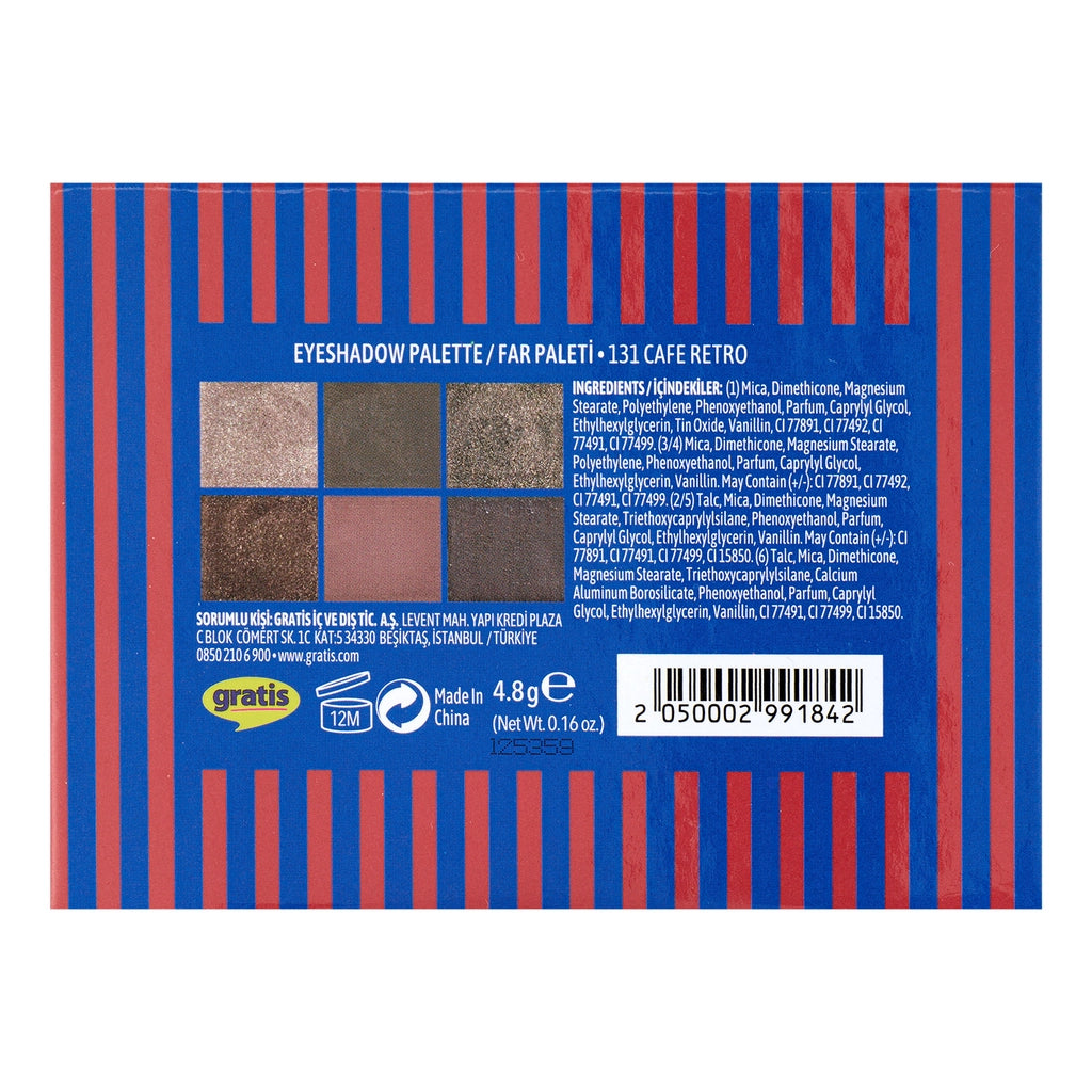 LYKD Retrolicious Eyeshadow Palette 131 Cafe Retro