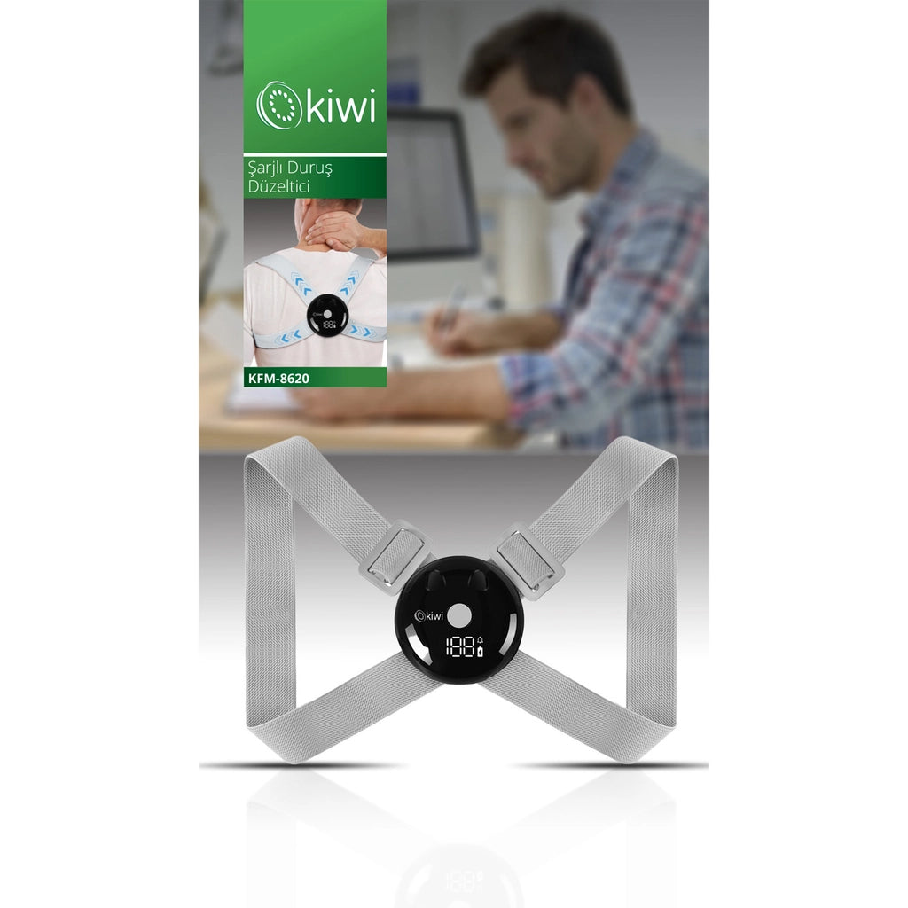 Kiwi Vibration Stimulated Invisible Design USB Rechargeable Smart Posture Corrector Corset KFM-8620