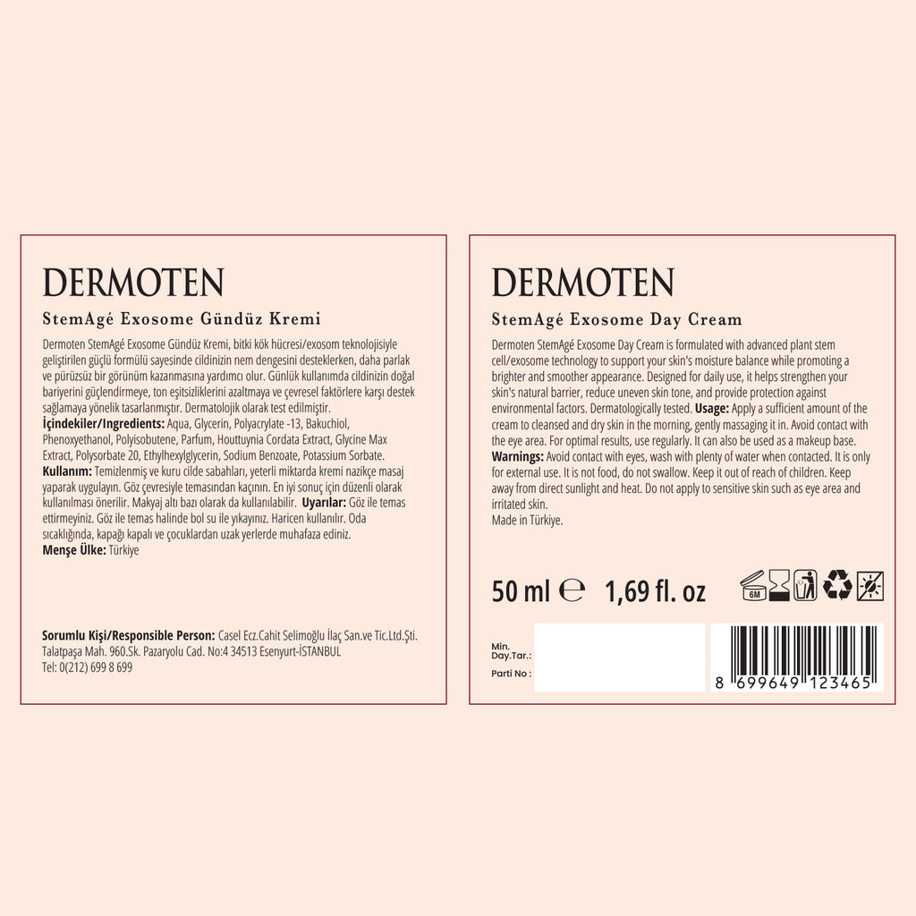 Dermoten StemAge Brightening and Moisturizing Exosome Day Cream 50 ml