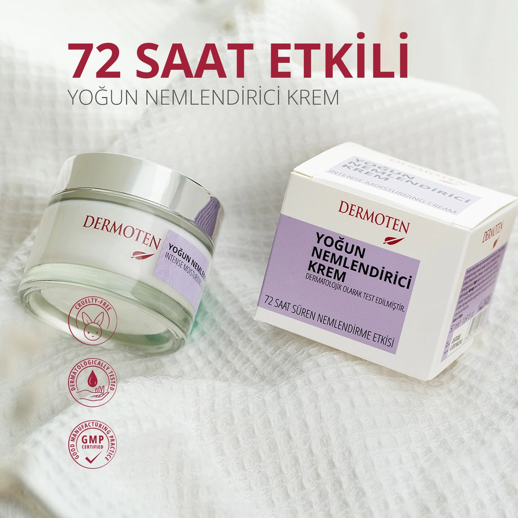 Dermoten 72 Hour Effective Intensive Moisturizing Skin Care Cream 50 ml