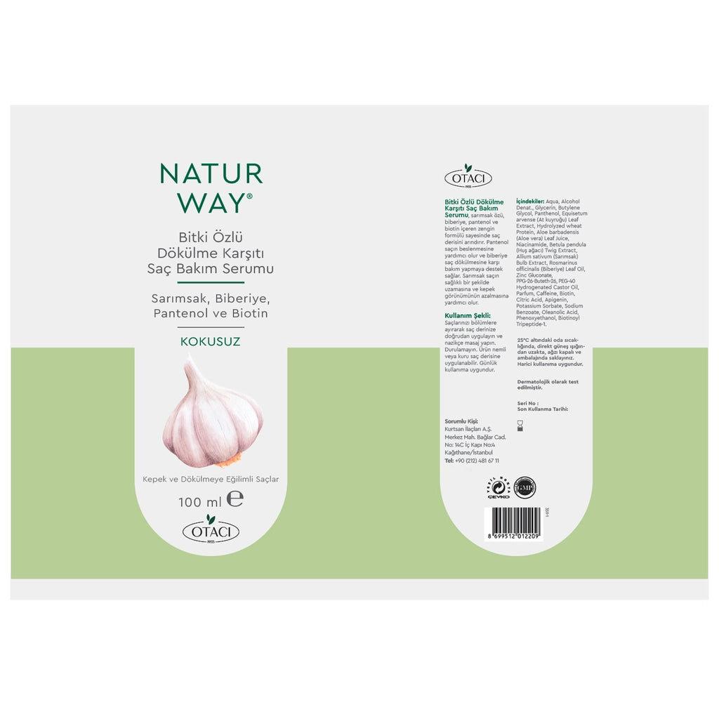 Otacı Naturway Garlic Extract Anti-Hair Care Serum 100 ml