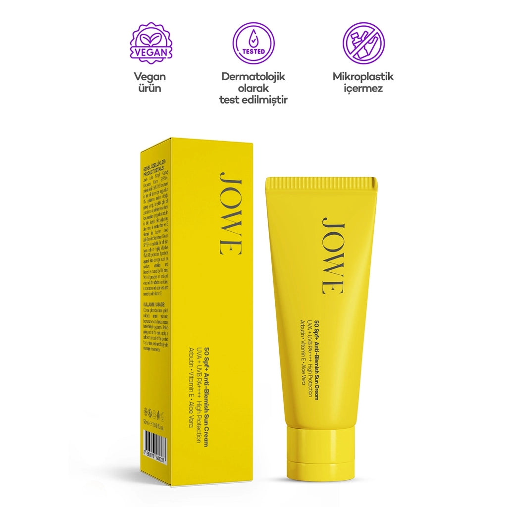 Jowe Anti-Blemish High Protection 50+SPF Sun Cream 50 ml