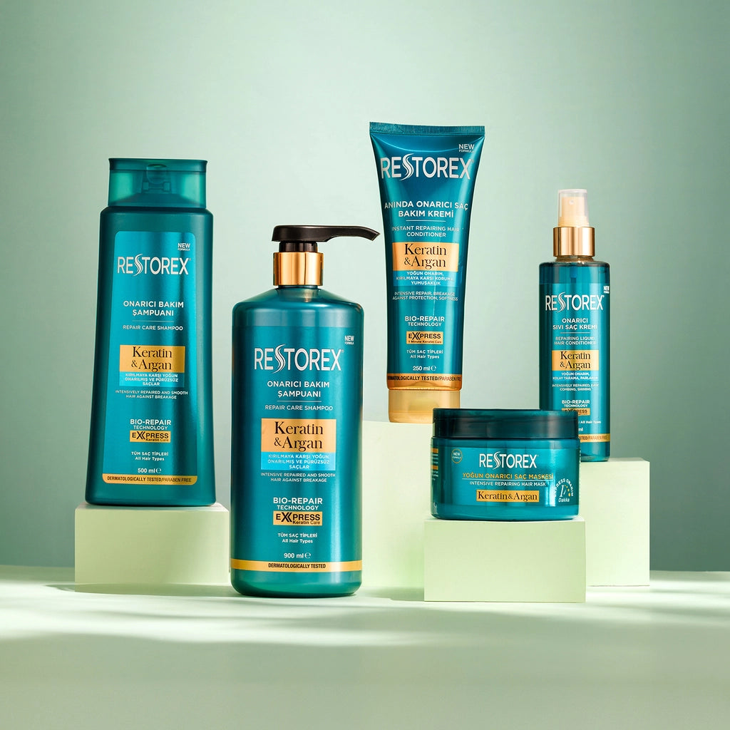 Restorex Keratin & Argan Repair Hair Care Shampoo 900 ml