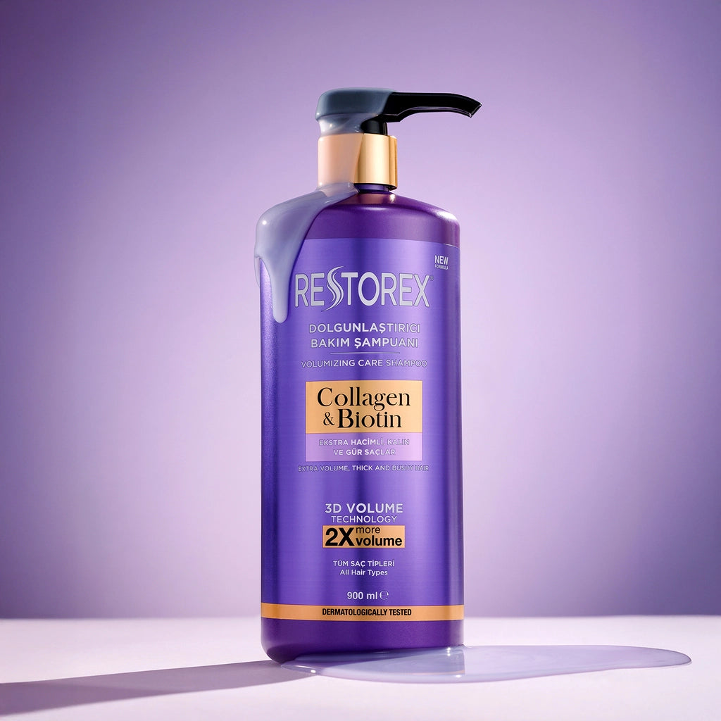 Restorex Collagen & Biotin Plumping Hair Care Shampoo 900 ml