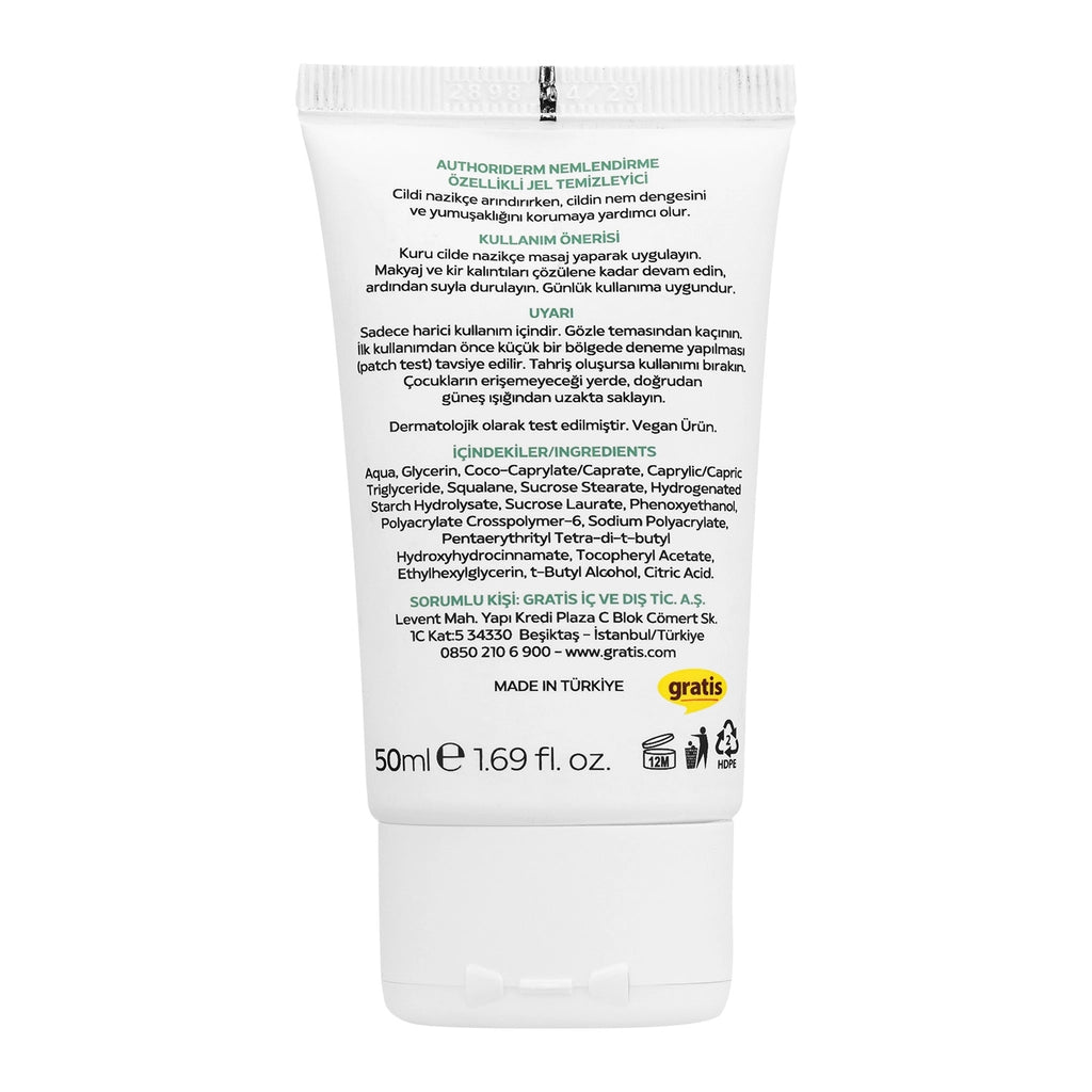 Authoriderm Moisturizing Cleansing Gel 50 ml