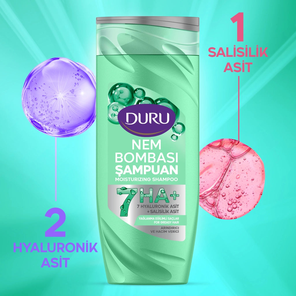 Duru Moisture Bomb Purifying and Volumizing Shampoo 400 ml