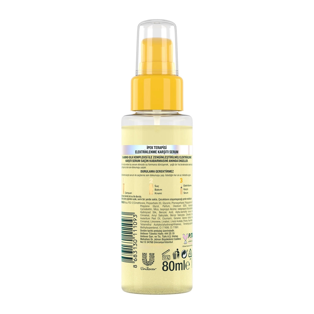 Elidor Silk Therapy Anti-Frizz Hair Care Serum 80 ml