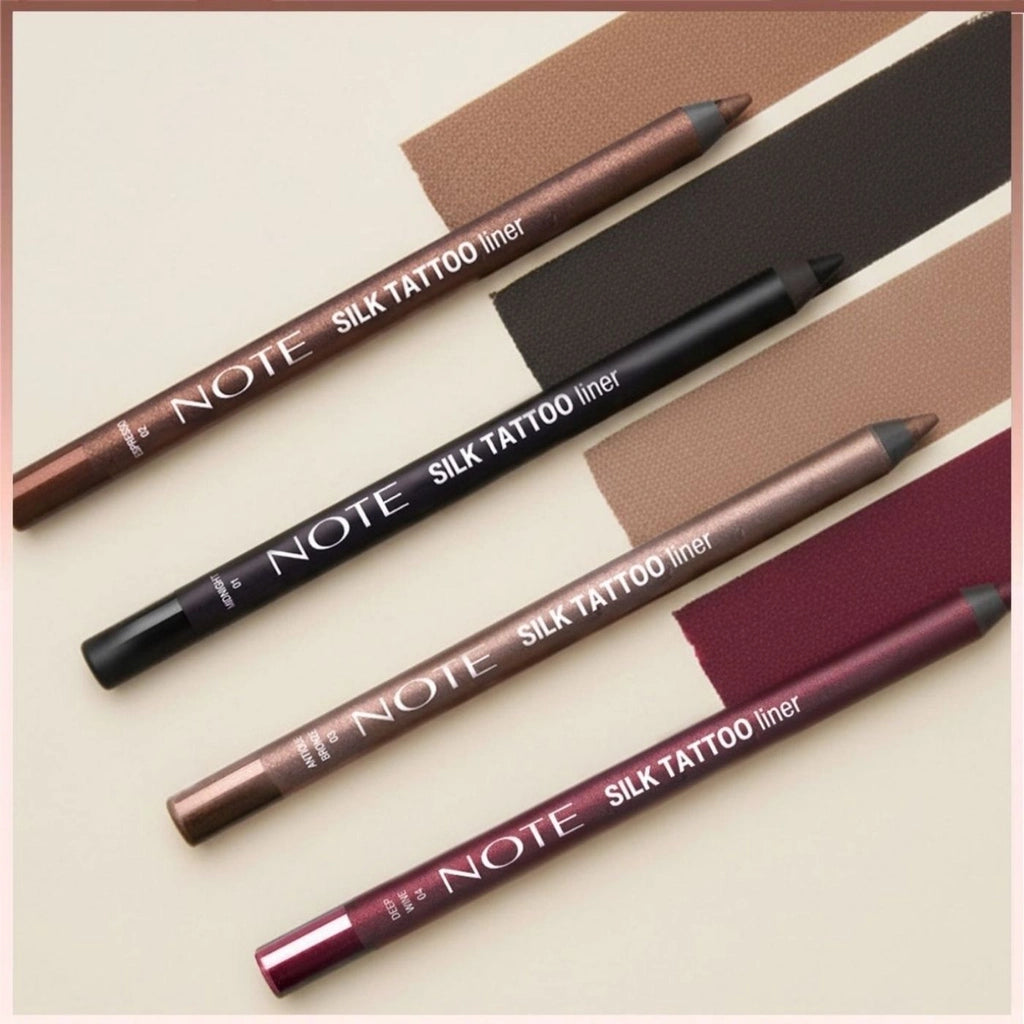 Note Silk Tattoo Liner Waterproof Silky Gel Eye Pencil 01 Midnight