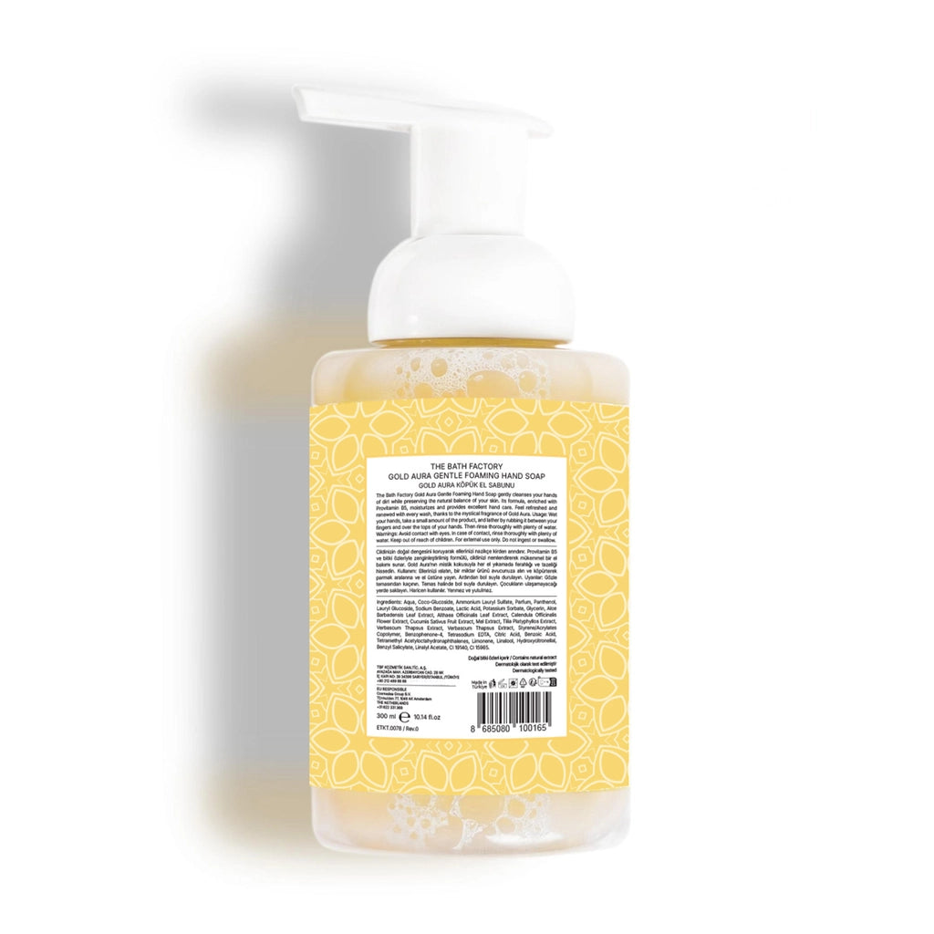 The Bath Factory Moisturizing Purifying Gold Aura Foam Hand Soap 300 ml