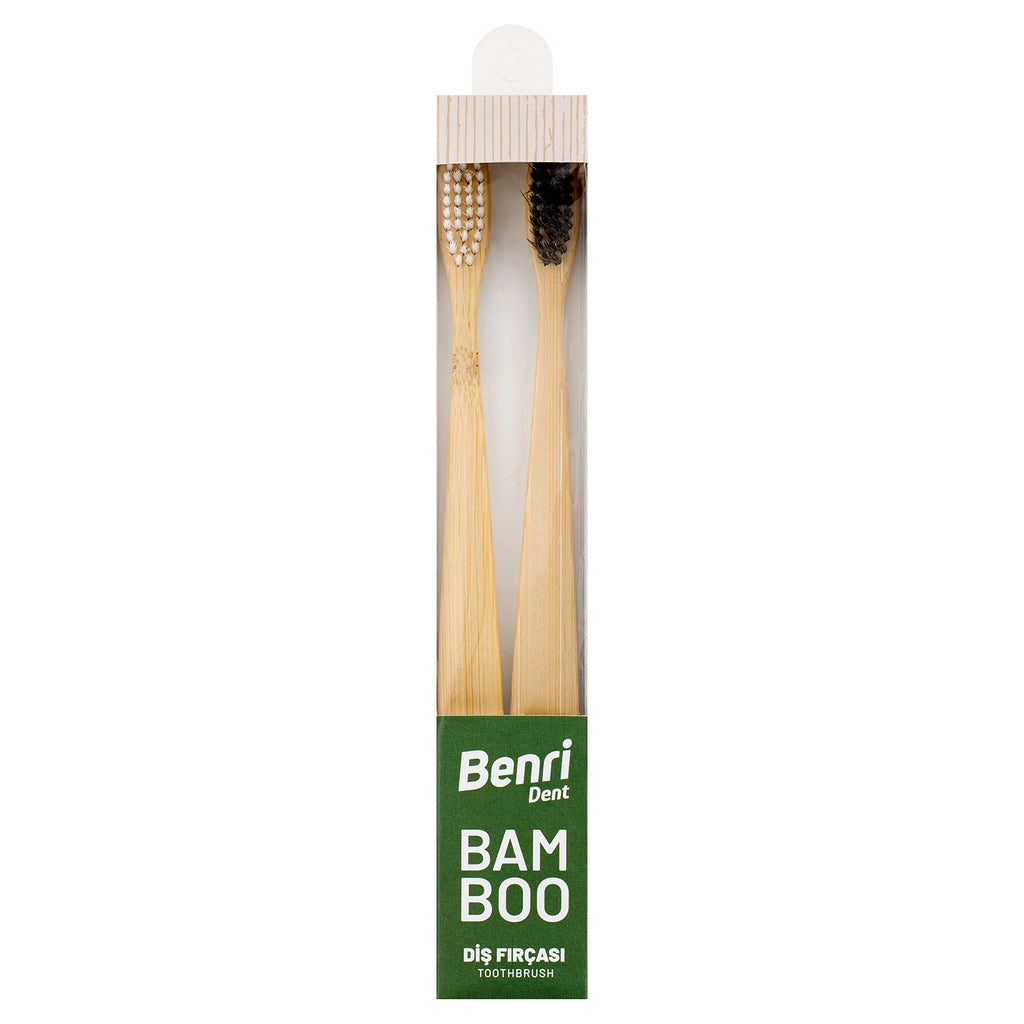 Benri Dent Bamboo Toothbrush 2 Pack (Soft)
