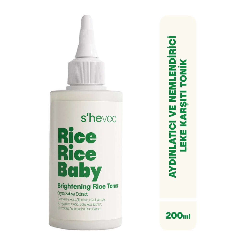 She Vec Rice Rice Baby Brightening and Moisturizing Anti-Blemish Tonic 200 ml