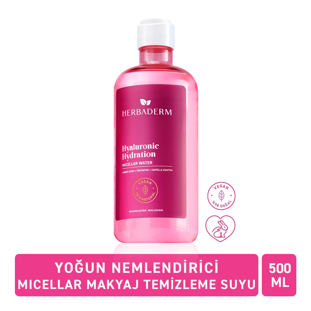 Herbaderm Niacinamide Clarity Anti-Acne Micellar Makeup Cleansing Water 500 ml