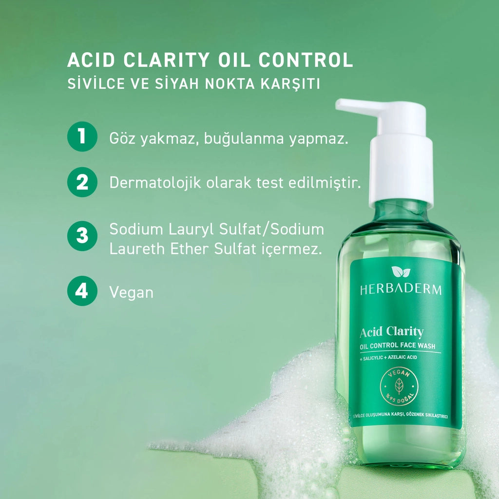 Herbaderm Acid Clarity Facial Cleansing Gel 250 ml