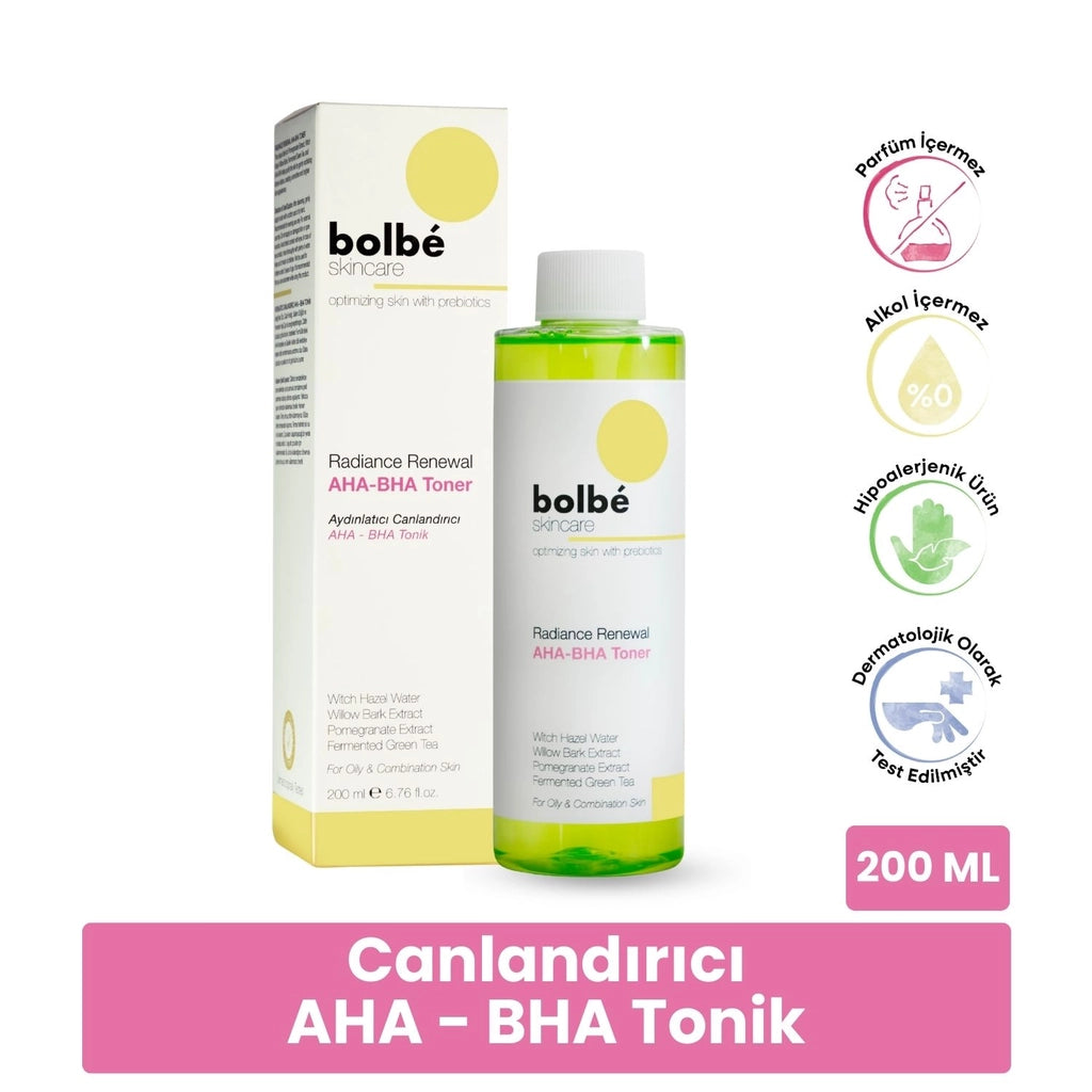 Bolbe Peeling Effective, Revitalizing, Skin Tone Equalizing, Pore Firming AHA-BHA Tonic 200 ml