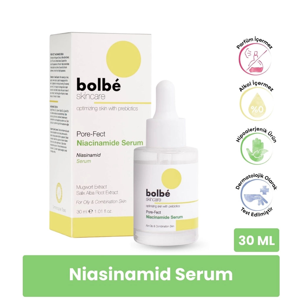 Bolbe Pore Firming, Brightening, Barrier Strengthening Niacinamide Facial Serum 30 ml