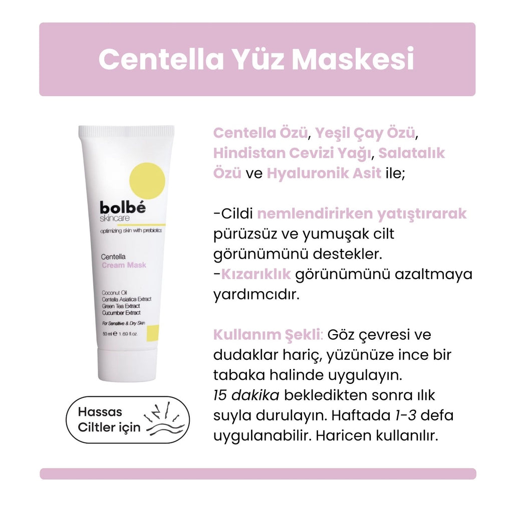 Bolbe Soothing, Barrier Supporting Moisture Face Mask for Sensitive Skin 50 ml