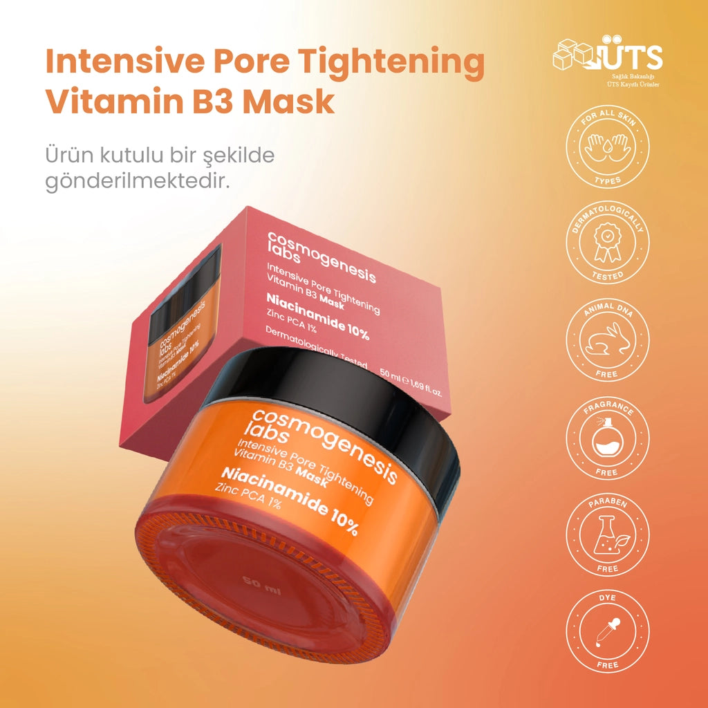 Cosmogenesis Labs Pore Firming and Vitamin B3 Cream Face Mask 50 ml