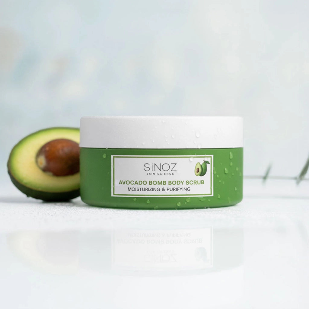Sinoz Avocado Bomb Moisturizing and Purifying Body Peeling 300 gr