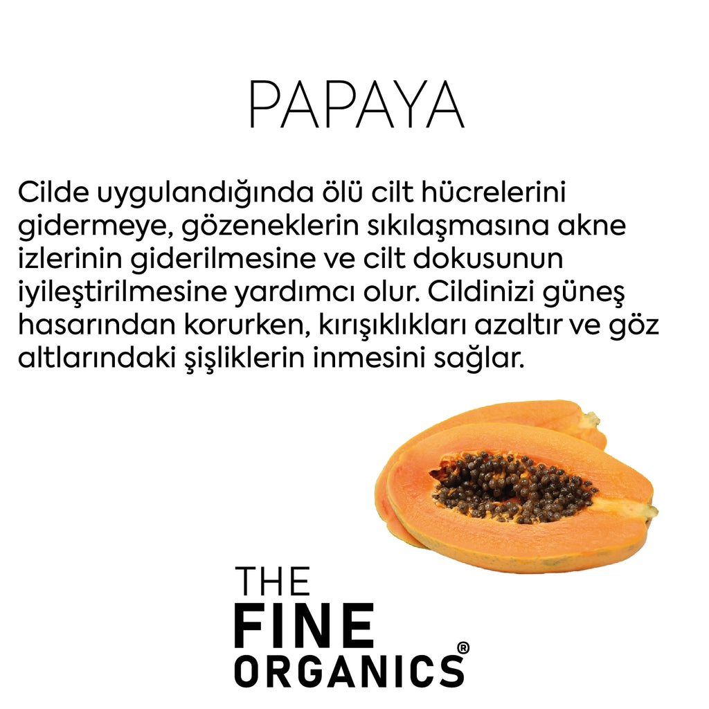 The Fine Organics Papaya Extract Anti-Wrinkle and Anti-Bagging Eye Contour Care Cream 20 ml