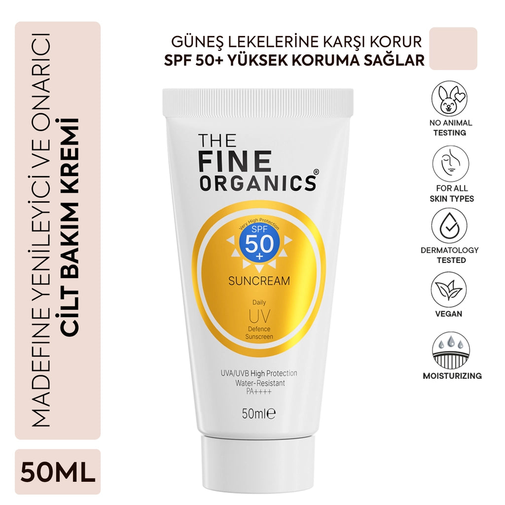The Fine Organics SPF+50 High Protection Intensive Anti-Blemish Moisturizing Sun Cream 50 ml