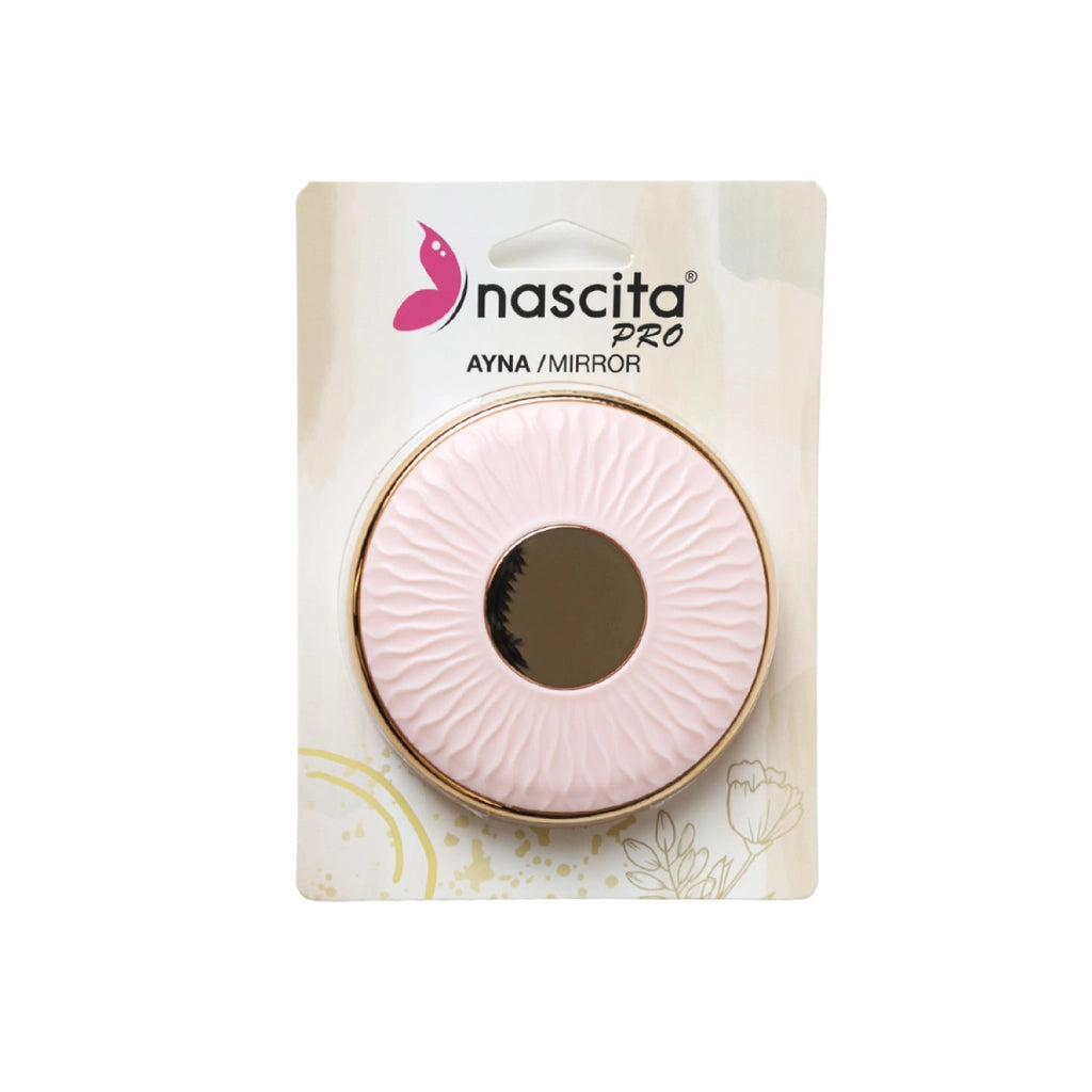 Nascita Portable Bag Mirror Pink 9 cm