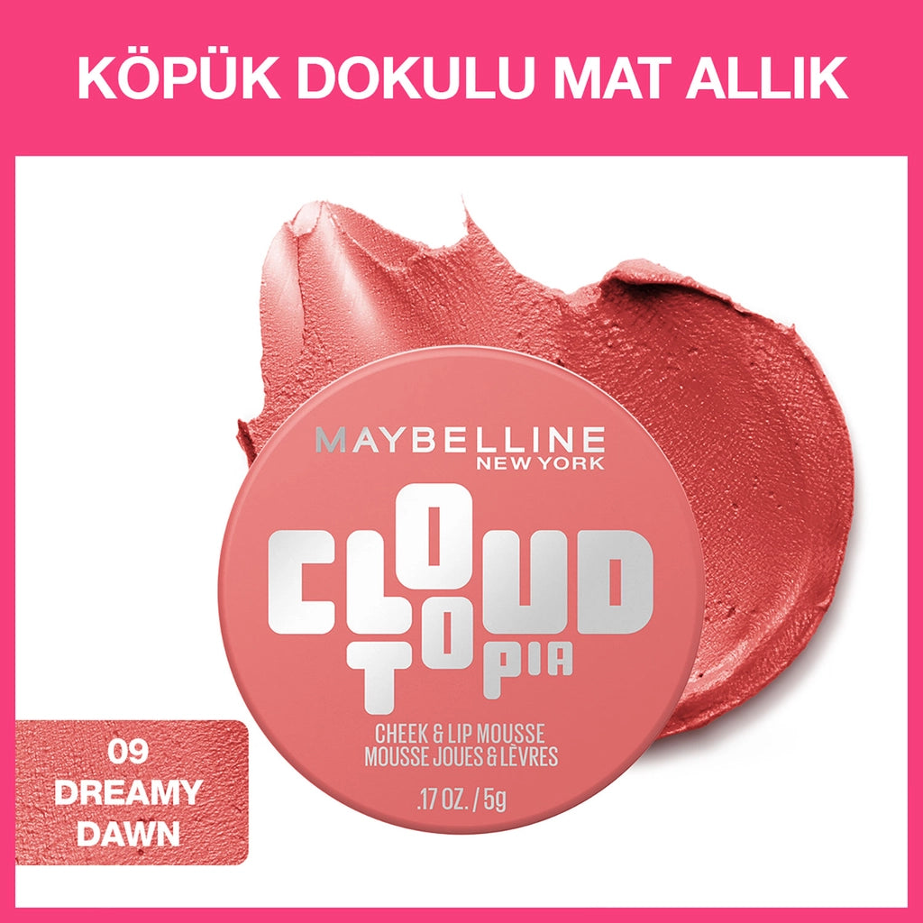 Maybelline New York Cloudtopia Foam Textured Matte Blush 08 Enchanted Mauve